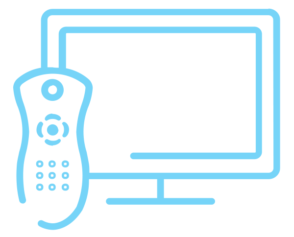 Watch TV at home icon